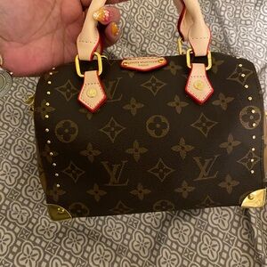 Louis Vuitton Brown and Gold Mini Bag